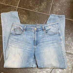 Chico's Light Blue Boyfriend Ankle Jeans